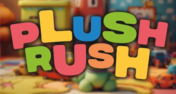 Plush Rush Logo, Rhine Games